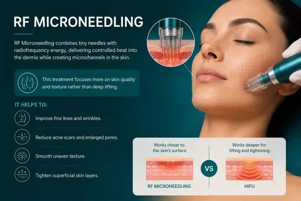 What Does RF Microneedling Do That HIFU Alone Cannot Hereford