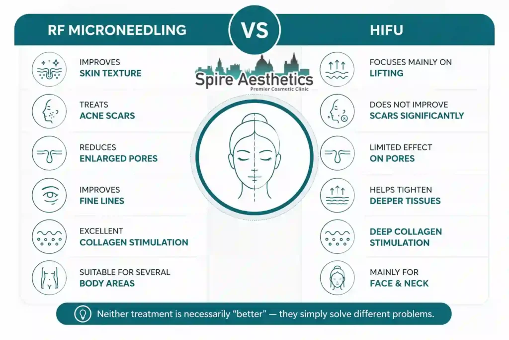 RF Microneedling vs HIFU: Which Treatment Gives Better Results Hereford?